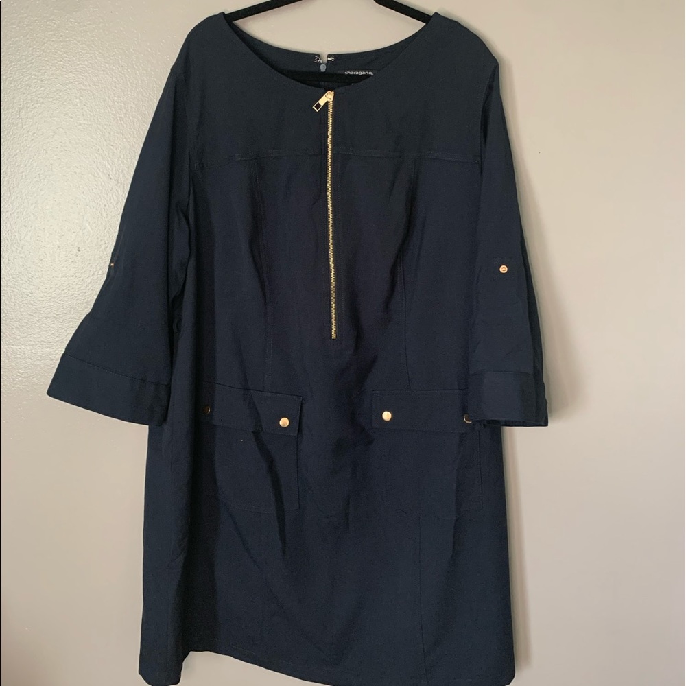 ‼️2/$20‼️ Sharagano navy dress